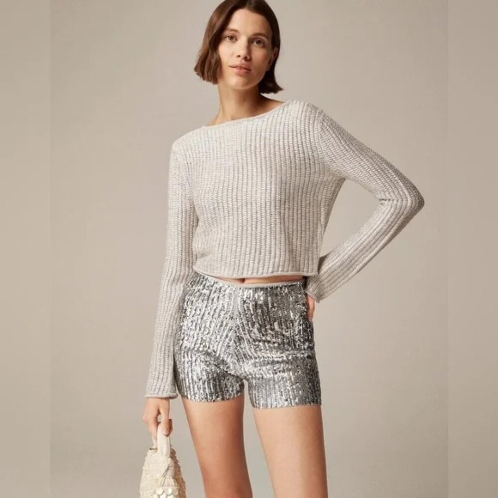 J Crew Collection Sequin Mini Short (S)
